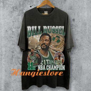 Bill Russell Vintage Unisex Shirt, Vintage Bill Russell Tshi